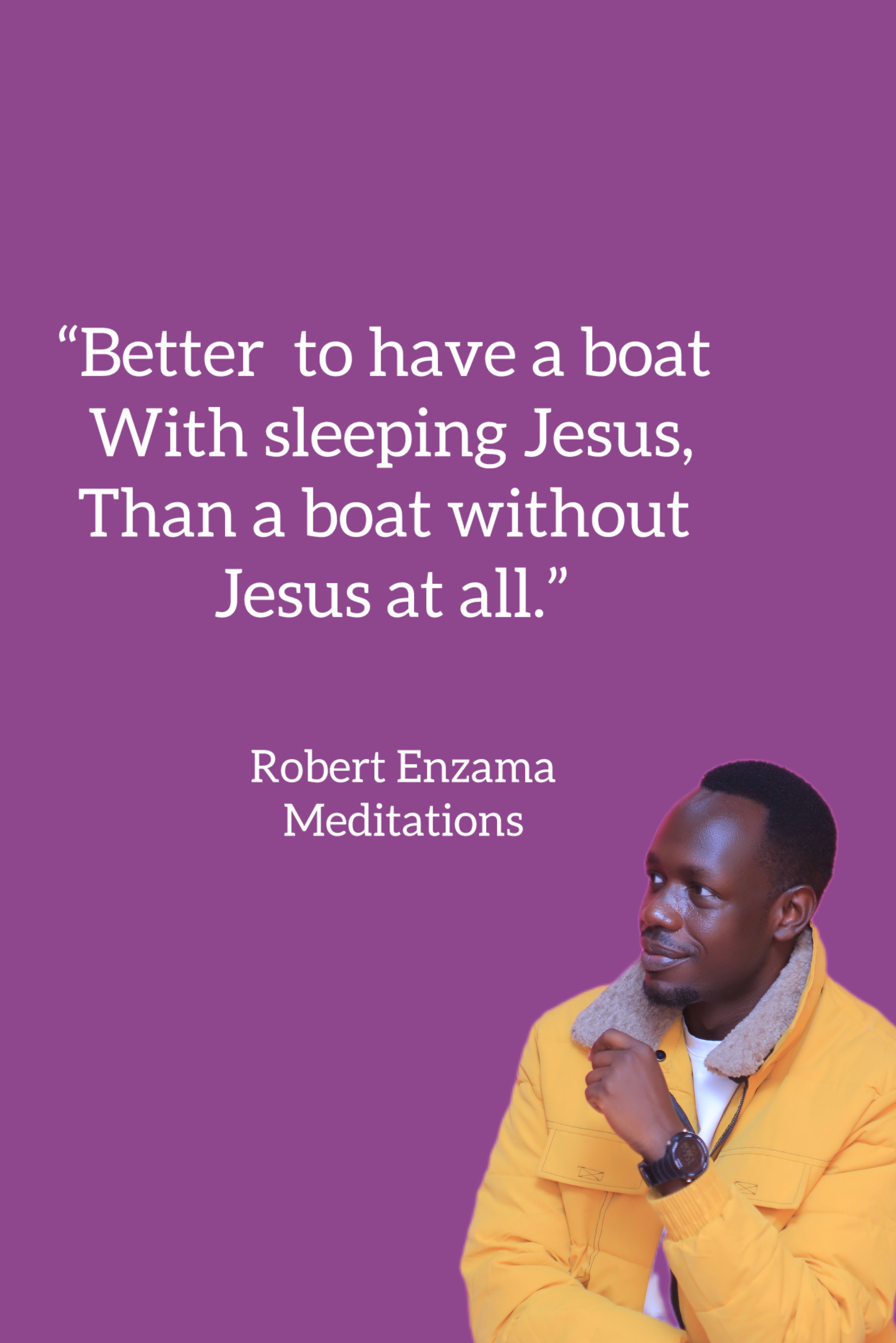 Jesus asleep in the boat 
